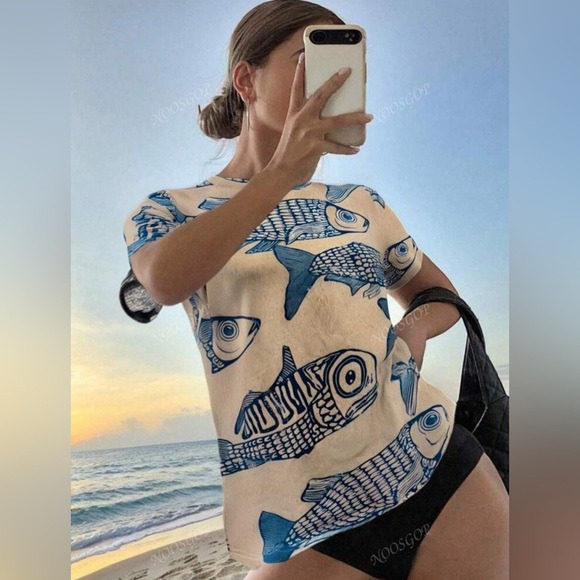 Modern Nautical Themed Tshirt Varuois Sizes - Picture 3 of 6